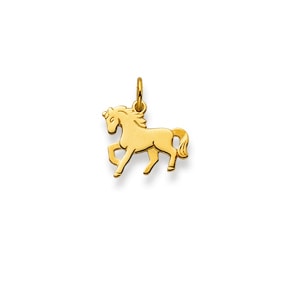 Anhänger 750/18 K Gelbgold, Pferd