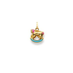 Pendentif or jaune 750/18 ct, Cheval