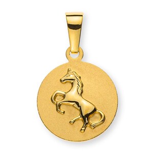 Pendentif or jaune 750/18 ct, Cheval