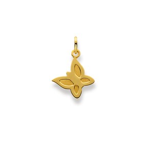 Pendentif or jaune 750/18 ct, Papillon
