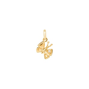 Anhänger 750/18 K Gelbgold, Schmetterling