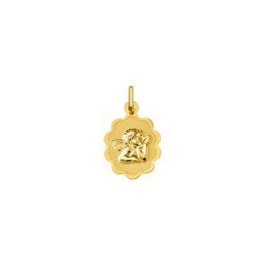Anhänger 750/18 K Gelbgold Schutzengel