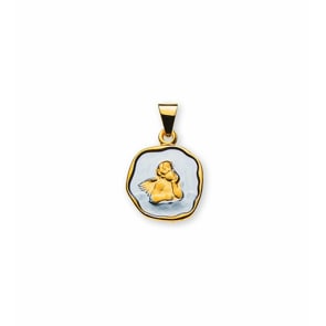 Anhänger 750/18 K Gelbgold, Schutzengel