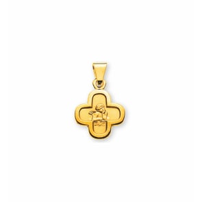 Anhänger 750/18 K Gelbgold, Schutzengel