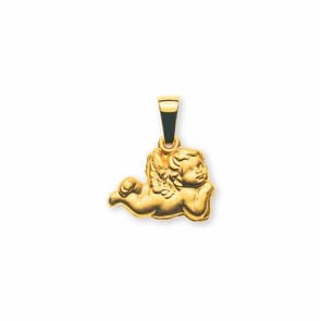 Anhänger 750/18 K Gelbgold, Schutzengel