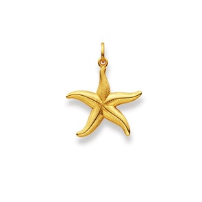 Anhänger 750/18 K Gelbgold, Seestern