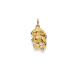 Anhänger 750/18 K Gelbgold, Sternzeichen Fische