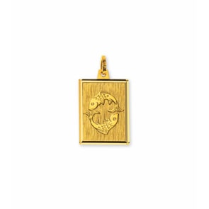 Anhänger 750/18 K Gelbgold, Sternzeichen Fische