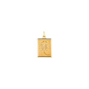 Pendentif or jaune 750/18 ct, Signe du zodiaque Scorpion