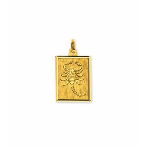 Pendentif or jaune 750/18 ct, Signe du zodiaque Scorpion