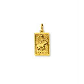 Anhänger 750/18 K Gelbgold, Sternzeichen Steinbock