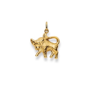 Anhänger 750/18 K Gelbgold, Sternzeichen Stier