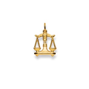 Anhänger 750/18 K Gelbgold, Sternzeichen Waage