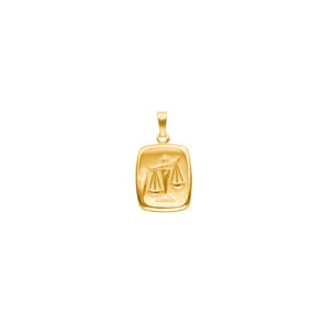 Anhänger 750/18 K Gelbgold, Sternzeichen Waage