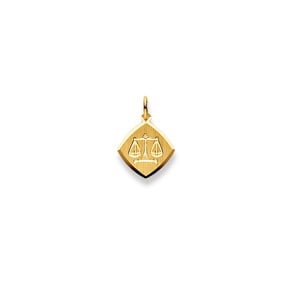 Anhänger 750/18 K Gelbgold, Sternzeichen Waage