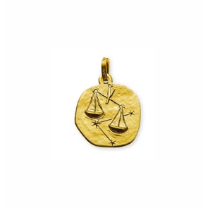 Anhänger 750/18 K Gelbgold, Sternzeichen Waage