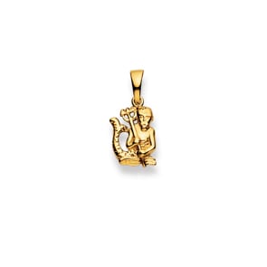 Anhänger 750/18 K Gelbgold, Sternzeichen Wassermann