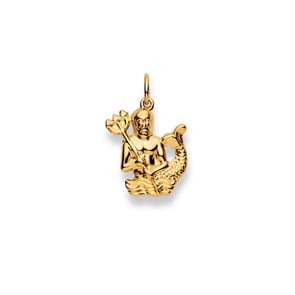 Anhänger 750/18 K Gelbgold, Sternzeichen Wassermann