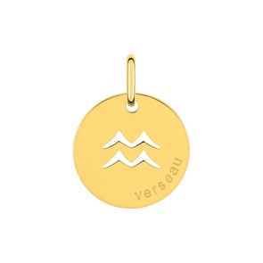 Anhänger 750/18 K Gelbgold, Sternzeichen Wassermann