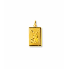 Anhänger 750/18 K Gelbgold, Sternzeichen Wassermann