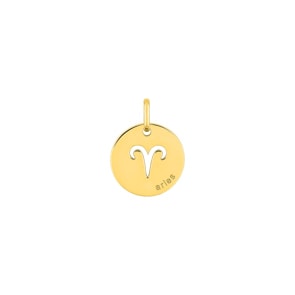Anhänger 750/18 K Gelbgold Sternzeichen Widder - Spanische Version