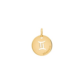 Anhänger 750/18 K Gelbgold, Sternzeichen Zwillinge