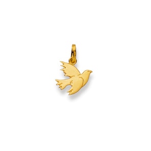Anhänger 750/18 K Gelbgold, Taube
