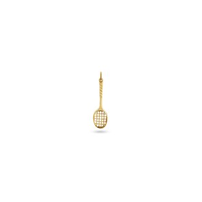 Anhänger 750/18 K Gelbgold, Tennisschläger