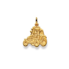 Pendentif or jaune 750/18 ct, Tracteur
