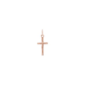 Anhänger 750/18 K Roségold 10x17mm, Kreuz