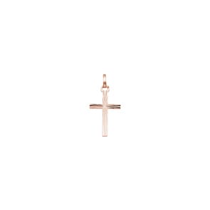 Anhänger 750/18 K Roségold 10x17mm, Kreuz