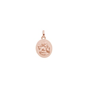 Anhänger 750/18 K Roségold 12x14mm, Schutzengel