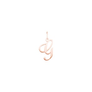 Pendentif or rosé 750/18 ct, Lettre G