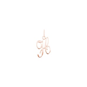 Anhänger 750/18 K Roségold, Buchstabe H