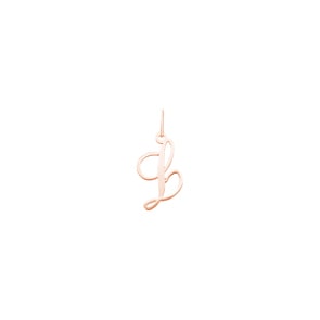 Pendentif or rosé 750/18 ct, Lettre L