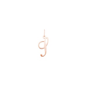 Pendentif or rosé 750/18 ct, Lettre S