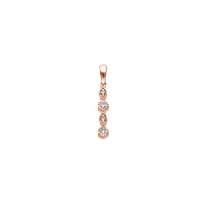 Anhänger 750/18 K Roségold mit Diamanten 0.06 ct H/si
