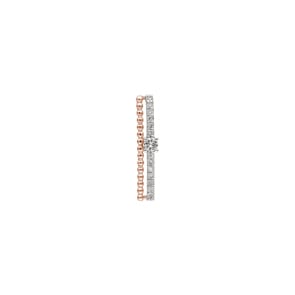 Anhänger 750/18 K Roségold mit Diamanten 0.12 ct H/si