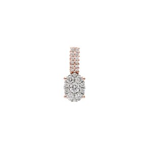 Anhänger 750/18 K Roségold mit Diamanten 0.21 ct H/si