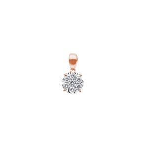 Anhänger 750/18 K Roségold mit Diamanten 0.25 ct H/si