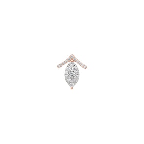 Anhänger 750/18 K Roségold mit Diamanten 0.25 ct H/si