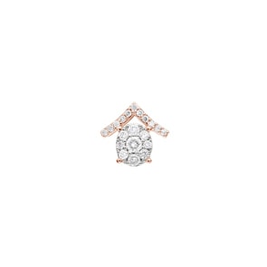Anhänger 750/18 K Roségold mit Diamanten 0.25 ct H/si
