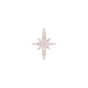 Anhänger 750/18 K Roségold mit Diamanten 0.33 ct H/si, Stern