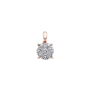 Anhänger 750/18 K Roségold mit Diamanten 0.50 ct H/si