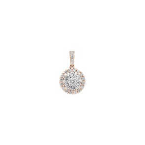 Anhänger 750/18 K Roségold mit Diamanten 0.75 ct H/si by CHRISTIAN