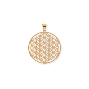 Pendant 750/18 K Red Gold, Flower of Life 20mm