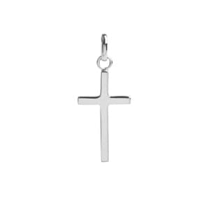 Anhänger 750/18 K Weissgold 13x22mm, Kreuz