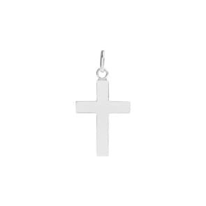 Pendant 750/18 K White Gold 17x29mm, Cross