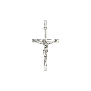 Anhänger 750/18 K Weissgold 33 x 20mm, Kreuz mit Jesus