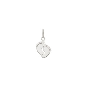 Pendentif or gris 750/18 ct, Pieds de bébé